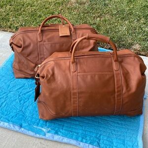 Set of 70s vintage coach luggage bags